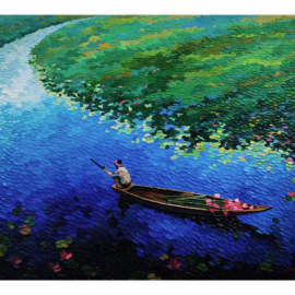 Rowing Through Blossom