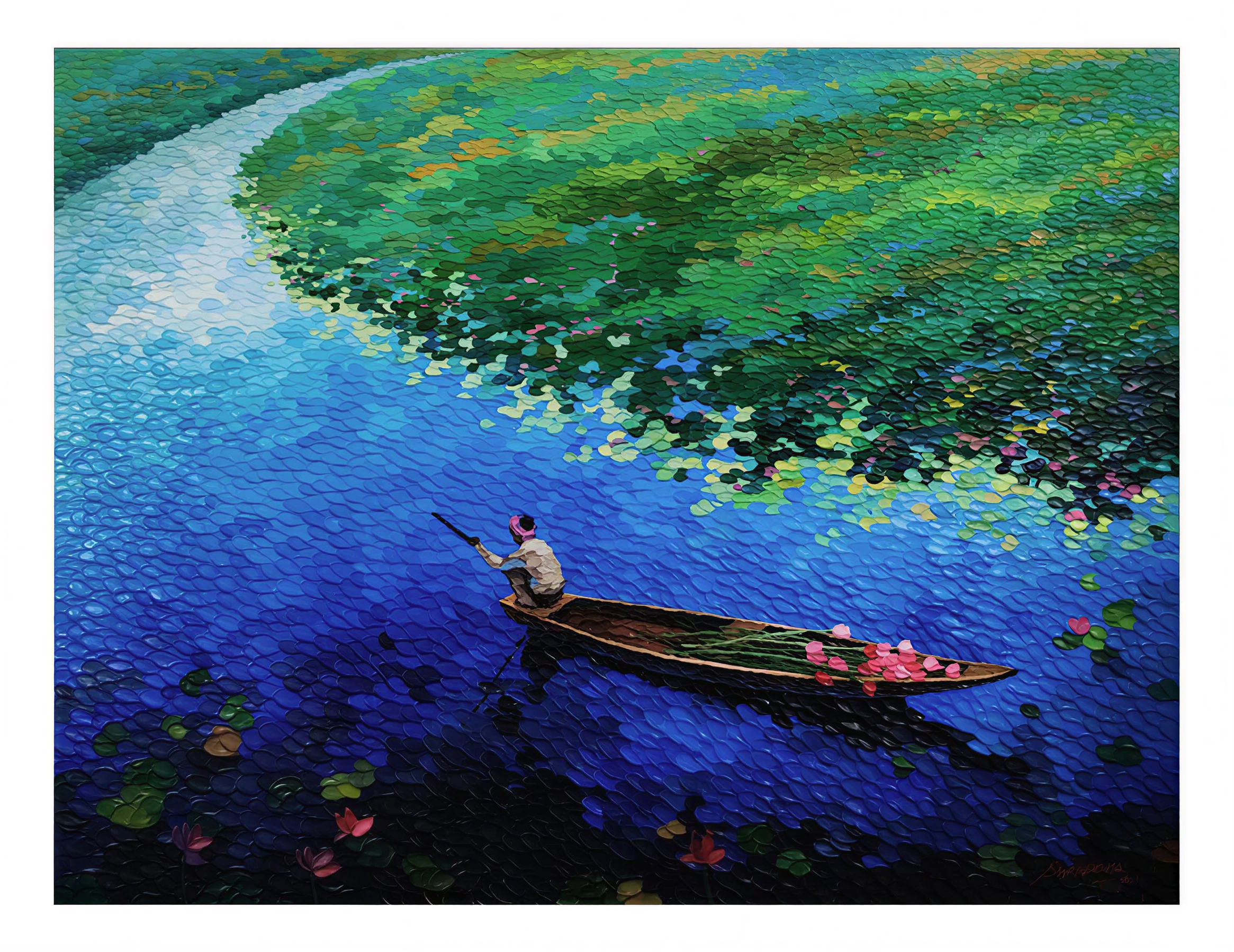 Rowing Through Blossom